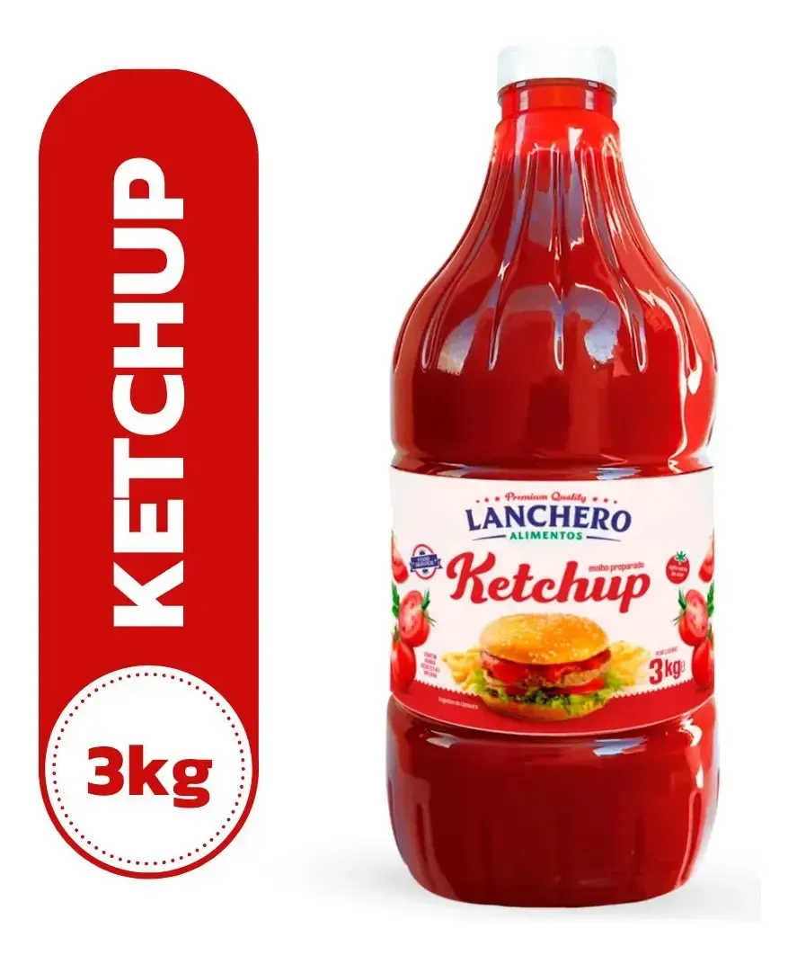 Ketchup Lanchero 3 kg em garrafa PET