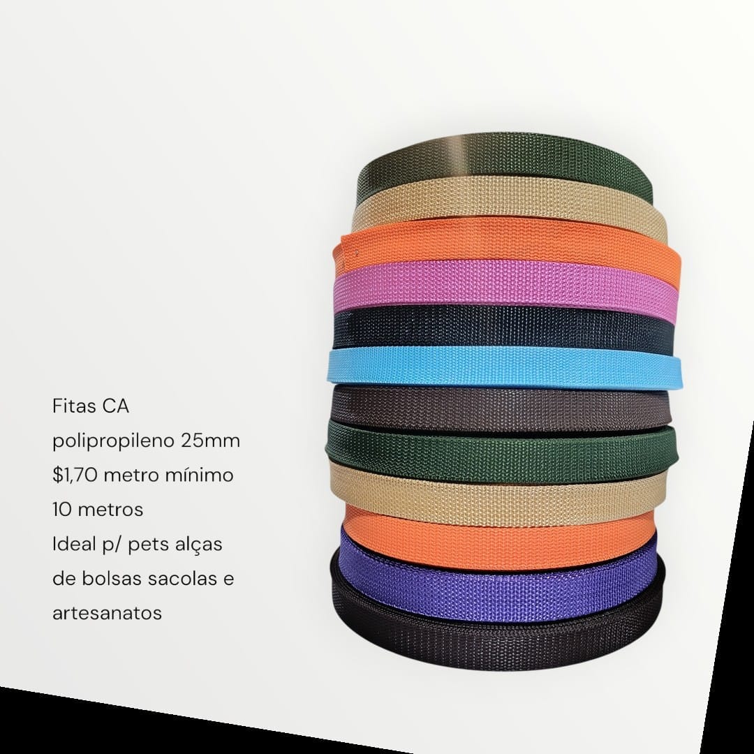 Fita de polipropileno para artesanato de 15 a 30 mm