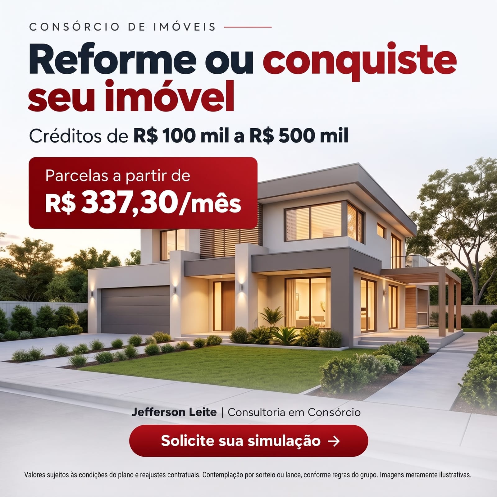 Consórcio de imóveis para compra ou reforma