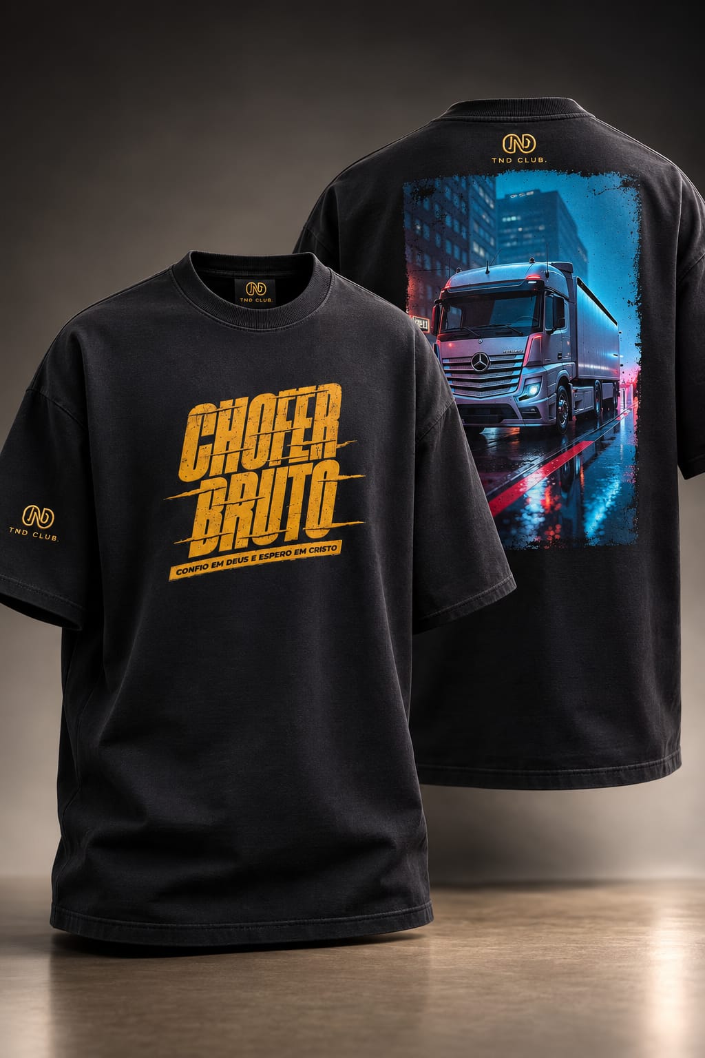 Camiseta TND Club Wear oversized preta em algodão penteado