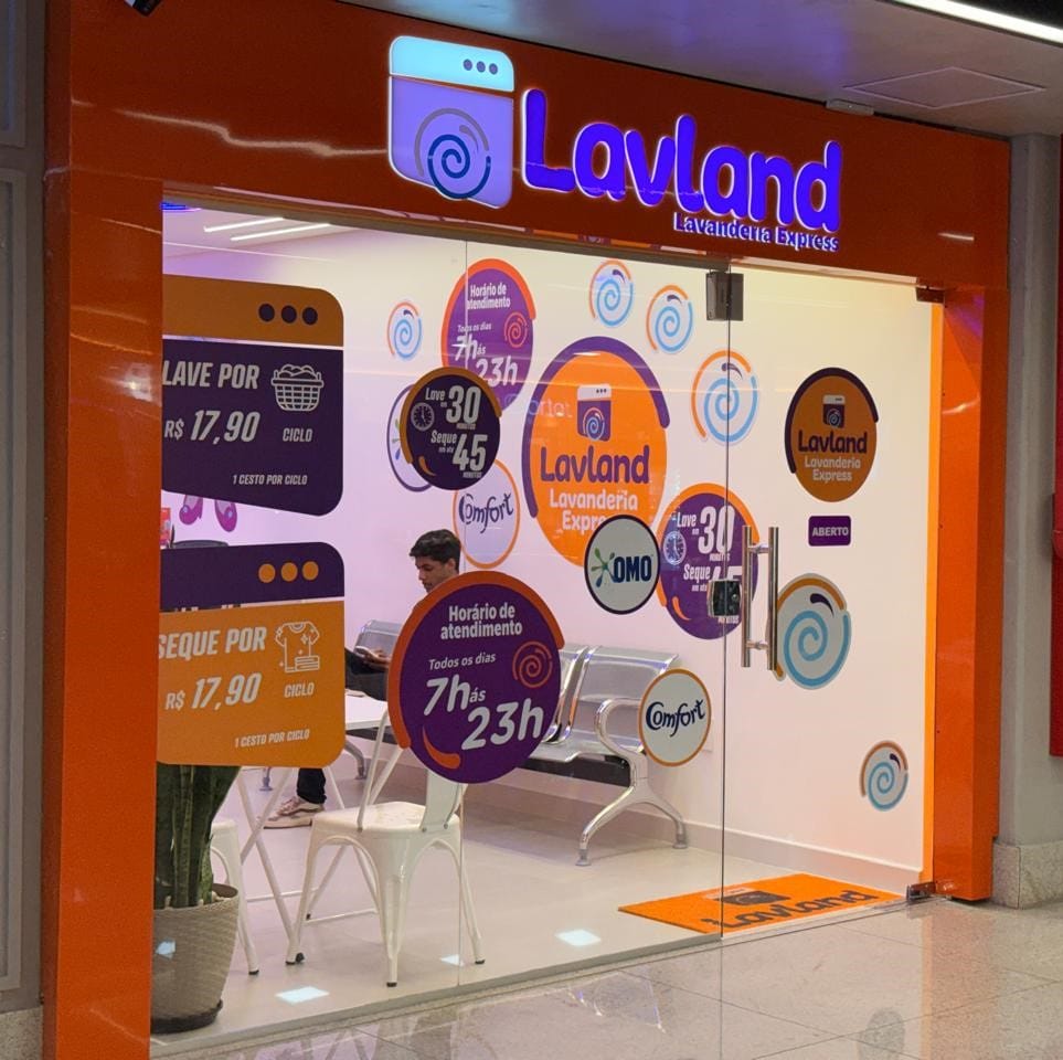 Lavanderia self-service. Lave e seque as suas roupas em 1h15.